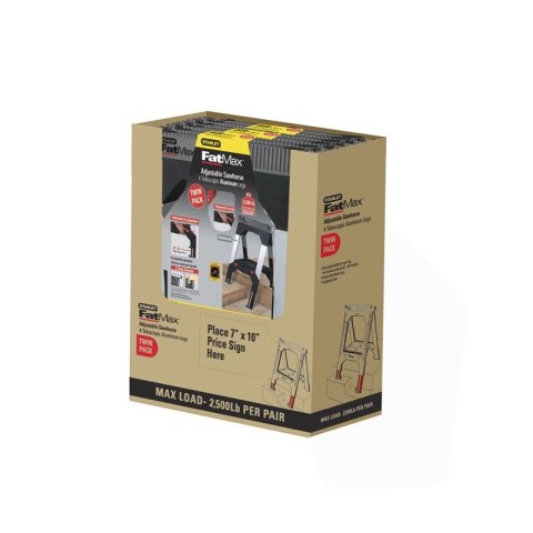 Stanley 1-92-980 kozioł do piłowania 2 szt. Aluminium Możliwość złożenia Stanley 1-92-980 kozioł do piłowania 2 szt. Aluminium Możliwość złożenia