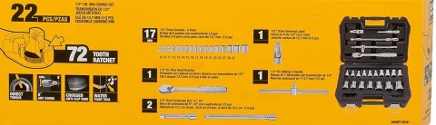 22 el. zestaw nasadek 1/2" 22 el. zestaw nasadek 1/2"