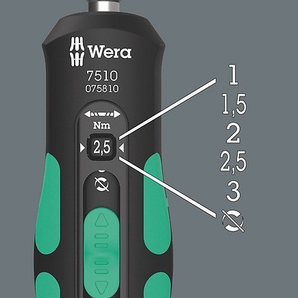 Wkrętak dynamometryczny SAFE-TORQUE SPEED 7510,1-3 Nm, 1/4'' Wkrętak dynamometryczny SAFE-TORQUE SPEED 7510,1-3 Nm, 1/4''