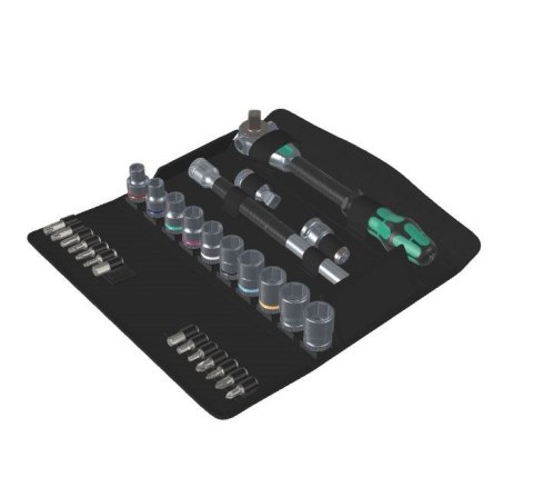 Zestaw grzechotka Zyklop Speed 1/2'' + klucze nasadowe, 28 części Zestaw grzechotka Zyklop Speed 1/2'' + klucze nasadowe, 28 części