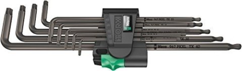 Zestaw kluczy trzpieniowych Torx, długich, 9-częściowy. Zestaw kluczy trzpieniowych Torx, długich, 9-częściowy.