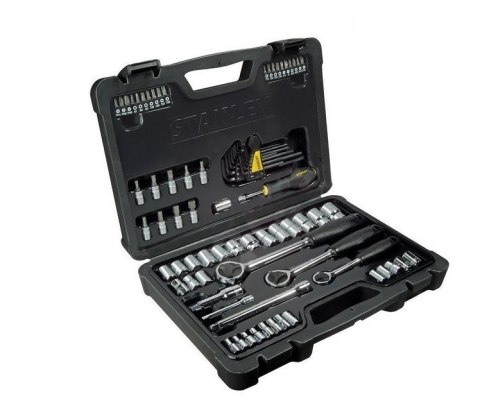 Zestaw nasadek stanley 80 cz. 1/4, 3/8, 1/2" Zestaw nasadek stanley 80 cz. 1/4, 3/8, 1/2"