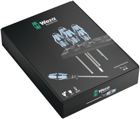 Zestaw wkrętaków ze stali nierdzewnej + wieszak, 6cz Zestaw wkrętaków ze stali nierdzewnej + wieszak, 6cz