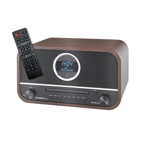 Albrecht DR 790 CD Cyfrowe Radio FM - Bluetooth - Odtwarzacz CD - Słuchawki USB - 4.1 Stereo - Pilot zdalnego sterowania Albrecht DR 790 CD Cyfrowe Radio FM - Bluetooth - Odtwarzacz CD - Słuchawki USB - 4.1 Stereo - Pilot zdalnego sterowania