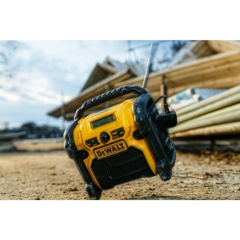DeWALT DCR020-QW radio Przenośny Cyfrowy Czarny, Żółty DeWALT DCR020-QW radio Przenośny Cyfrowy Czarny, Żółty