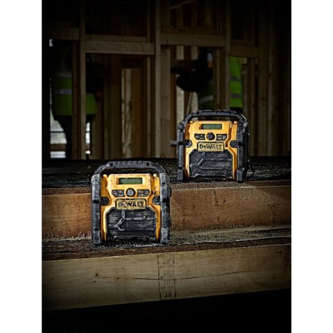 DeWALT DCR020-QW radio Przenośny Cyfrowy Czarny, Żółty DeWALT DCR020-QW radio Przenośny Cyfrowy Czarny, Żółty