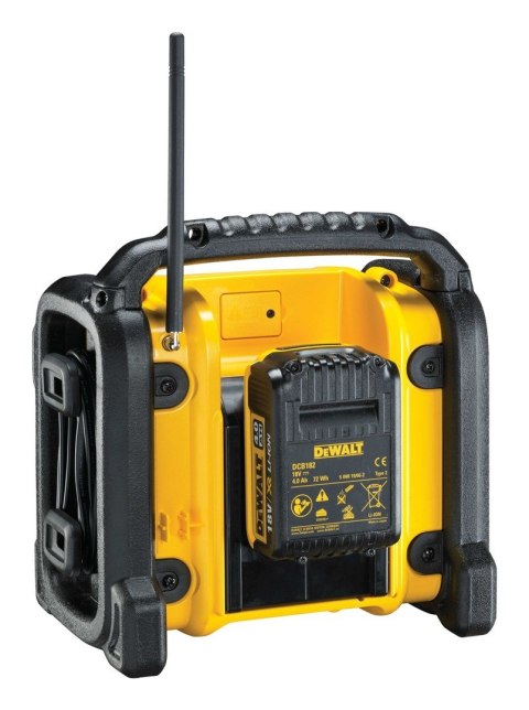 DeWALT DCR020-QW radio Przenośny Cyfrowy Czarny, Żółty DeWALT DCR020-QW radio Przenośny Cyfrowy Czarny, Żółty