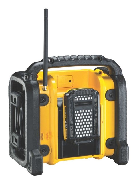 DeWALT DCR020-QW radio Przenośny Cyfrowy Czarny, Żółty DeWALT DCR020-QW radio Przenośny Cyfrowy Czarny, Żółty