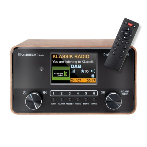 Radio cyfrowe Albrecht DR 865 Senior, drewno Radio cyfrowe Albrecht DR 865 Senior, drewno