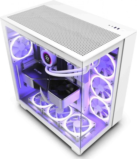 Obudowa NZXT H9 Flow Midi Tower Biały Obudowa NZXT H9 Flow Midi Tower Biały