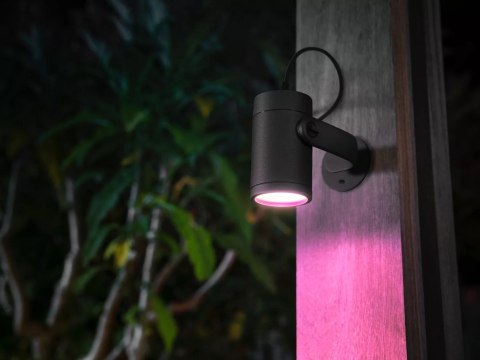 HUE LILY czarny reflektor ogrodowy LED 8W 2000-6500K 600LM RGB WCA IP65 ALUMINIUM HUE LILY czarny reflektor ogrodowy LED 8W 2000-6500K 600LM RGB WCA IP65 ALUMINIUM