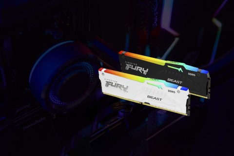 Kingston Technology FURY Beast RGB moduł pamięci 16 GB 1 x 16 GB DDR5 6000 MT/s Kingston Technology FURY Beast RGB moduł pamięci 16 GB 1 x 16 GB DDR5 6000 MT/s