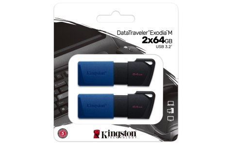KINGSTON FLASH 64GB USB3.2 Exiodia blue KINGSTON FLASH 64GB USB3.2 Exiodia blue