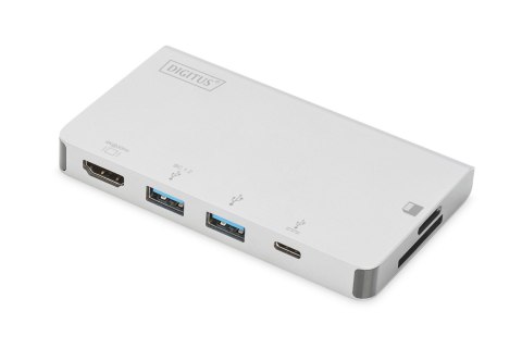 Digitus Wieloportowa podróżna stacja dokująca USB Type-C™, 6 portów