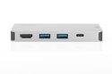 Digitus Wieloportowa podróżna stacja dokująca USB Type-C™, 6 portów
