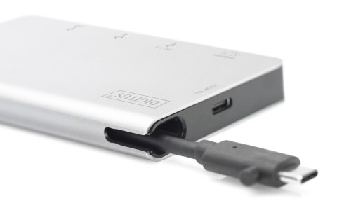 Digitus Wieloportowa podróżna stacja dokująca USB Type-C™, 6 portów Digitus Wieloportowa podróżna stacja dokująca USB Type-C™, 6 portów