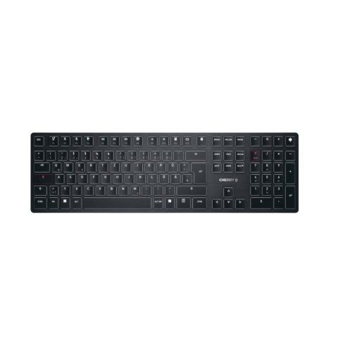 Klawiatura bezprzewodowa X Ultra Low Profile/Cordless USB czarna Niemcy