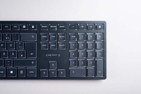 CHERRY KW 9100 SLIM klawiatura Uniwersalne RF Wireless + Bluetooth QWERTZ Swiss Czarny CHERRY KW 9100 SLIM klawiatura Uniwersalne RF Wireless + Bluetooth QWERTZ Swiss Czarny