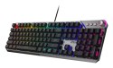 Klawiatura gamingowa czarna US Strike 600 Silent MSI