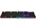 Klawiatura gamingowa czarna US Strike 600 Silent MSI