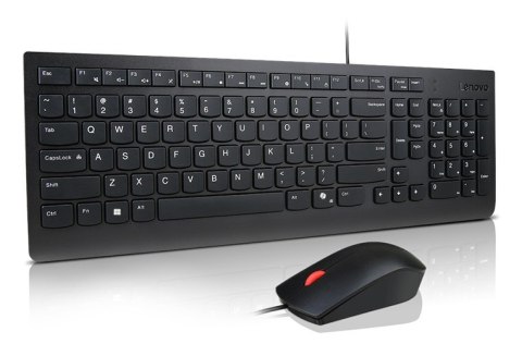 Podstawowe Lenovo | Kombinacja klawiatury i myszy | Przewodowe | Euro amerykańskie | Czarny Podstawowe Lenovo | Kombinacja klawiatury i myszy | Przewodowe | Euro amerykańskie | Czarny