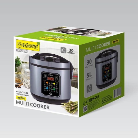 Multicooker 5 l, 900W, 30 programów MR-794 MAESTRO Multicooker 5 l, 900W, 30 programów MR-794 MAESTRO