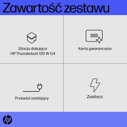Stacja dokujaca HP Thunderbolt Dock G4 USB-C 120W Stacja dokujaca HP Thunderbolt Dock G4 USB-C 120W