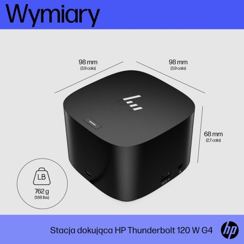 Stacja dokujaca HP Thunderbolt Dock G4 USB-C 120W Stacja dokujaca HP Thunderbolt Dock G4 USB-C 120W