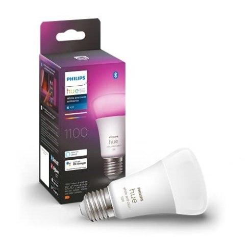 Philips Hue White and color ambiance Inteligentna żarówka A60 E27 - 1100 Philips Hue White and color ambiance Inteligentna żarówka A60 E27 - 1100