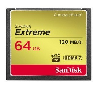 Karta pamięci Compactflash SanDisk Extreme 64GB 120/85 MB/s Karta pamięci Compactflash SanDisk Extreme 64GB 120/85 MB/s