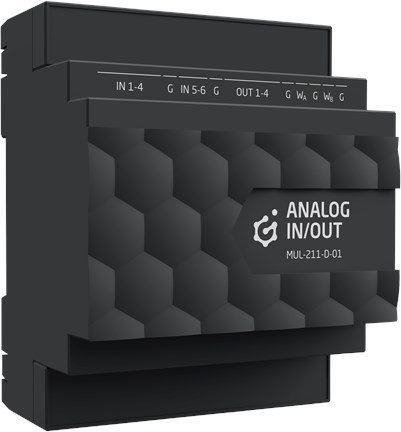 Moduł wejść i wyjść analogowych Grenton / wspiera 1-wire / montaż na szynie DIN / TF-Bus Moduł wejść i wyjść analogowych Grenton / wspiera 1-wire / montaż na szynie DIN / TF-Bus