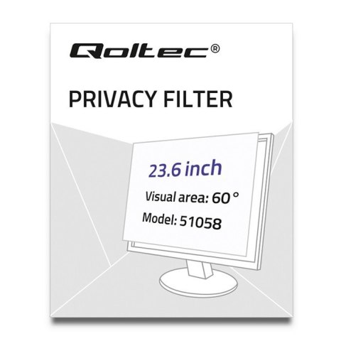 Qoltec 51058 filtr do ekranu 59,9 cm (23.6") Monitor Qoltec 51058 filtr do ekranu 59,9 cm (23.6") Monitor