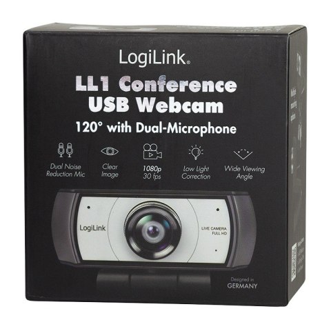 Kamera konferencyja, HD, USB, szeroki kąt 120, 2x mikrofon