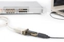 Konwerter / Adapter USB-A 2.0 męski do RS232 (DB9) męski | Chipset Prolific PL2303GT | Mocowanie na śruby | z dodatkowym kablem 