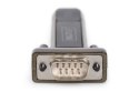 Konwerter / Adapter USB-A 2.0 męski do RS232 (DB9) męski | Chipset Prolific PL2303GT | Mocowanie na śruby | z dodatkowym kablem 