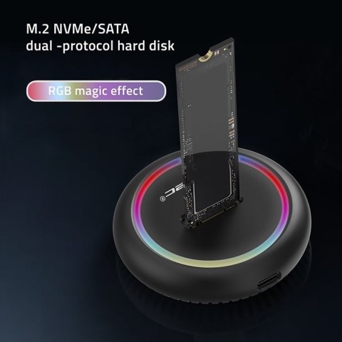 Stacja dokująca dysków SSD M.2 | NVMe | SATA | USB-C | 2TB