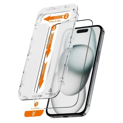 EasyShield 2-Pack - Szkło hartowane iPhone 16 / iPhone 15 (2 sztuki)