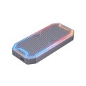 Obudowa dysku SSD M.2 NVMe/SATA 10Gbps, RGB; S1210B