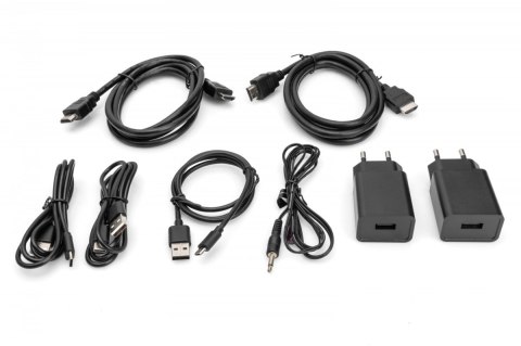 Przedłużacz/Extender KVM HDMI+USB bezprzewodowy 150m UHD 4K60Hz (zestaw)