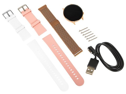Smartwatch X19 Bluetooth różowy