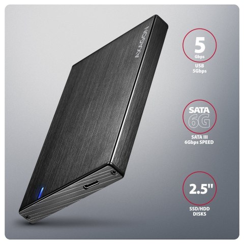 EE25-XA6C Obudowa zewnętrzna aluminiowa, USB-C 3.2 Gen 1 SATA 6G 2.5" 5Gbps
