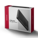EE25-XA6C Obudowa zewnętrzna aluminiowa, USB-C 3.2 Gen 1 SATA 6G 2.5" 5Gbps