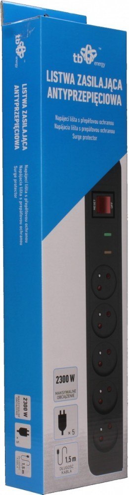 Energy Listwa Antyprzepięciowa x5,1.5m