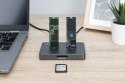 Stacja dokująca dysków | USB-C 3.2 Gen2 10Gbps | SSD M.2 NVMe + SATA (max. 2x 4TB) | Czytnik kart SD-Express 7.1 (max. 2TB) | Cz