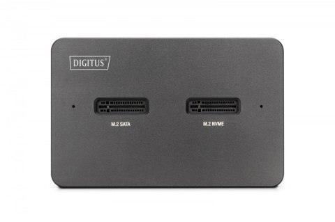 Stacja dokująca dysków | USB-C 3.2 Gen2 10Gbps | SSD M.2 NVMe + SATA (max. 2x 4TB) | Czytnik kart SD-Express 7.1 (max. 2TB) | Cz