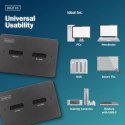 Stacja dokująca dysków | USB-C 3.2 Gen2 10Gbps | SSD M.2 NVMe + SATA (max. 2x 4TB) | Czytnik kart SD-Express 7.1 (max. 2TB) | Cz