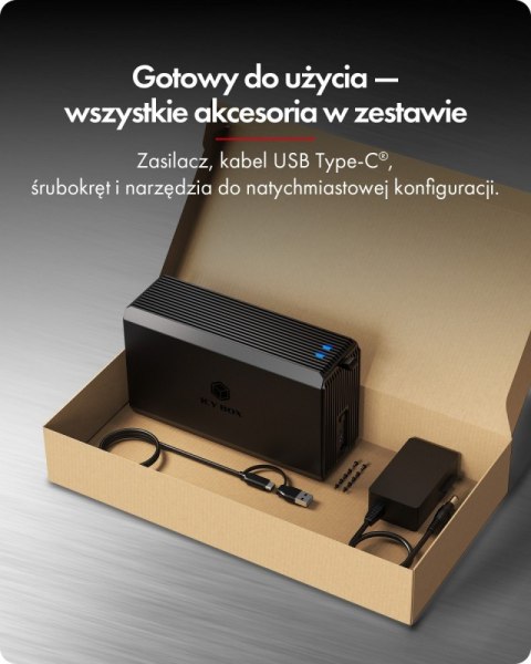Obudowa IB-RD3720-CU3 RAID 2x2,5/3,5 SATA HDD