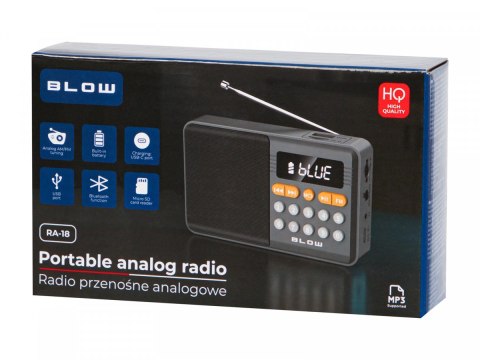 Radio przenośne analogowe AM/FM Bluetooth RA18