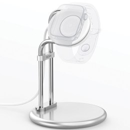Stojak do Apple Watch SAW-300 ładowanie srebrny