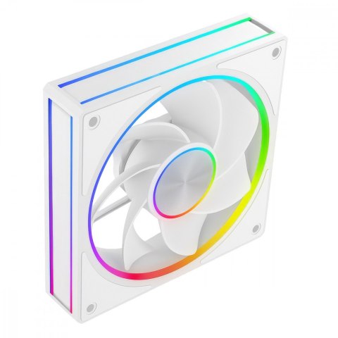 Wentylator VOLCANO LOOP REVERSE ARGB 120 Biały